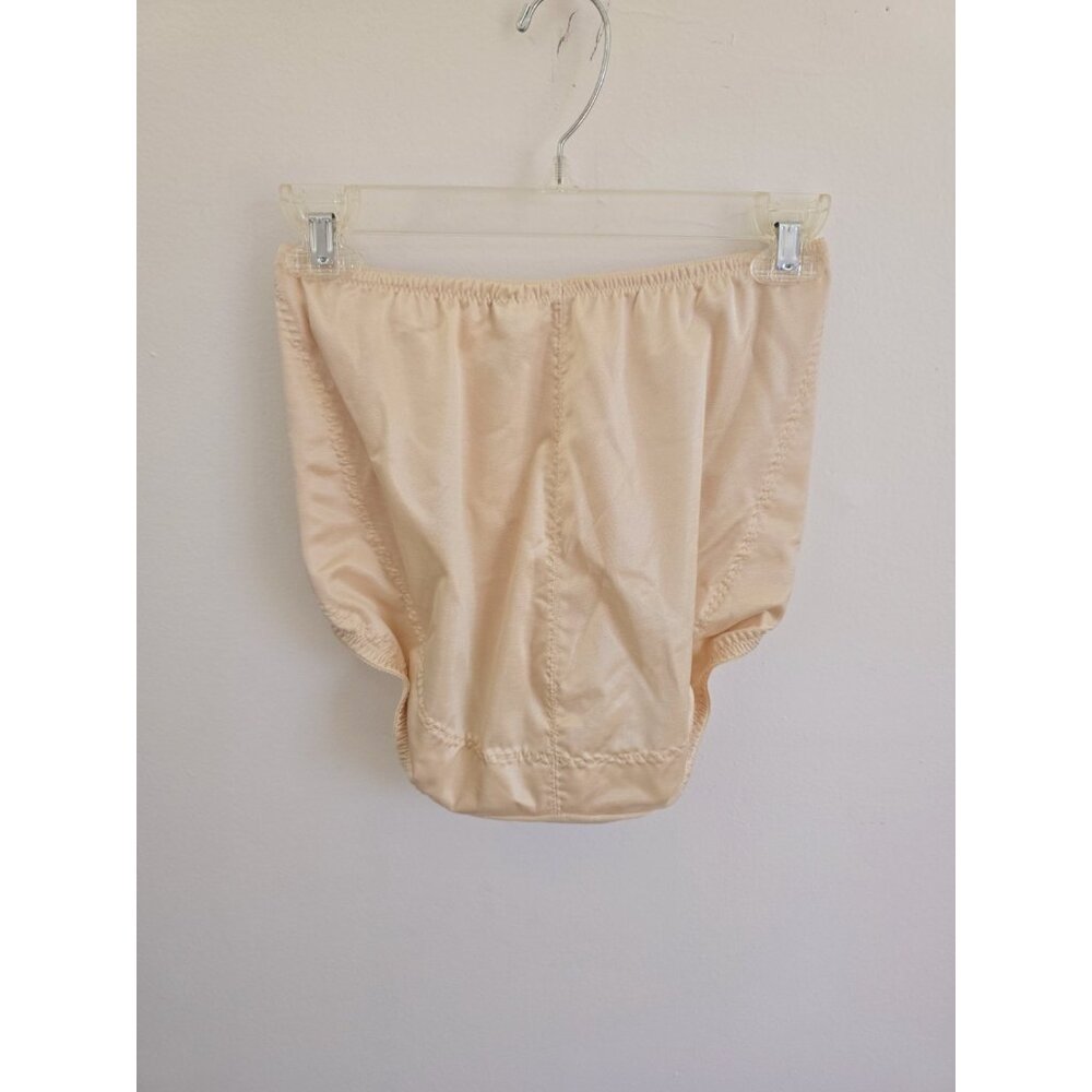 Vanity Fair Vintage High Brief Panties XL Body Sculpting Pinup Pin Up Beige Nude - Picture 6 of 6